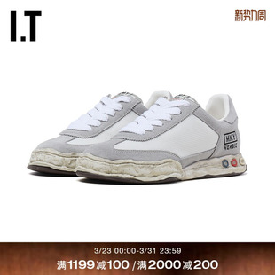 做旧运动鞋 Yasuhiro女款 新款 复古时尚 711WHI 拼接休闲鞋 Mihara