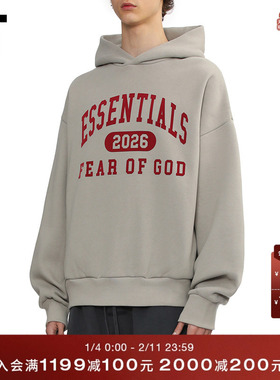 IT ESSENTIALS男装宽松连帽卫衣新款美式街头风连帽衫926862MQ