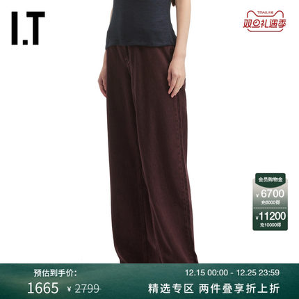 IT rag & bone女装宽松牛仔长裤新款复古时尚水洗直筒裤BAP100XP