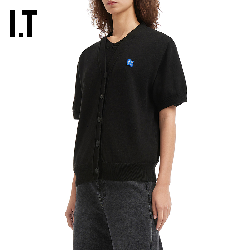 ITADERerror短袖针织开衫