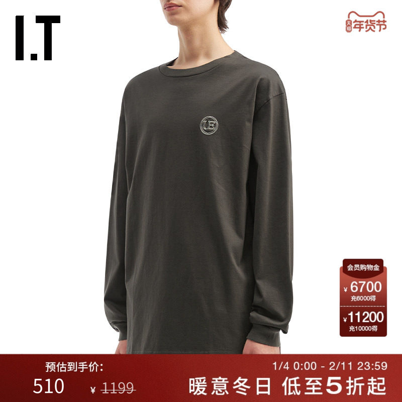 IT uniform experiment男装宽松长袖T恤新款简约休闲上衣252025MP