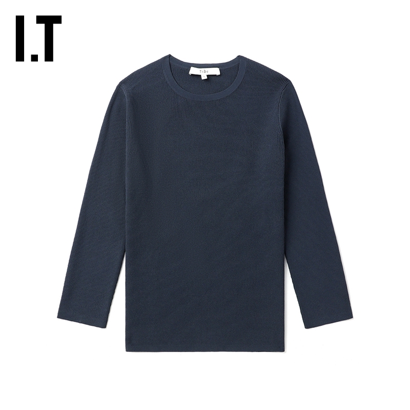 ITTibi七分袖T恤挖剪露背上衣