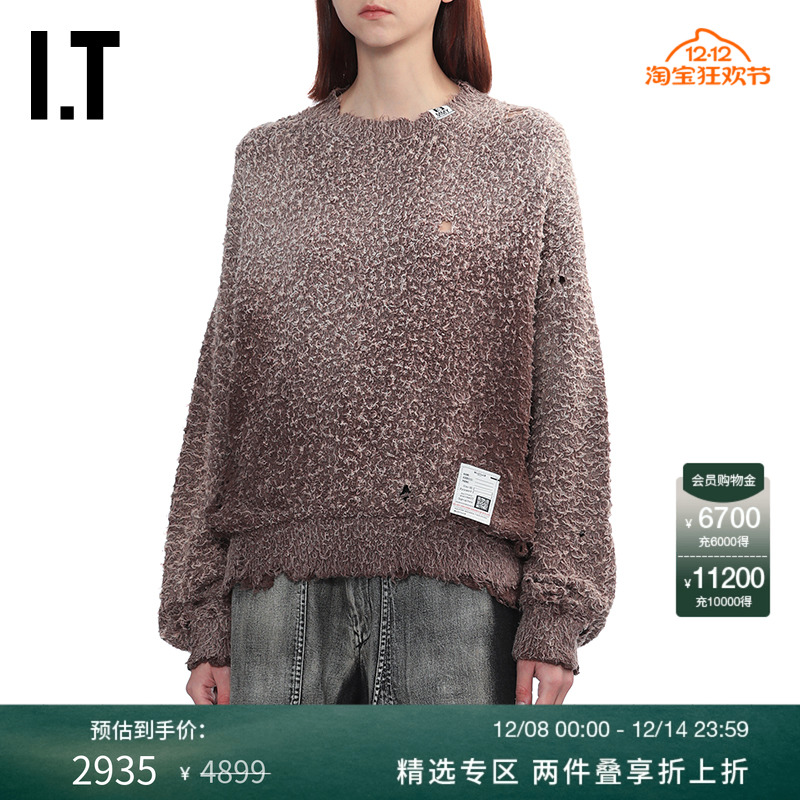 ITMiharaYasuhiro破洞针织衫