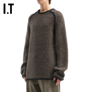 IT OUR LEGACY男装宽松圆领针织衫新款随性质感粗织毛衣4253RSMP