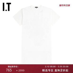 IT CDG COMME des GARÇONS HOMME PLUS男装中长款短袖T恤图案印花