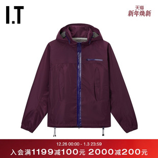 连帽拉链夹克新款 H男装 活力户外风拼色薄外套SS25OSMO OFFICE