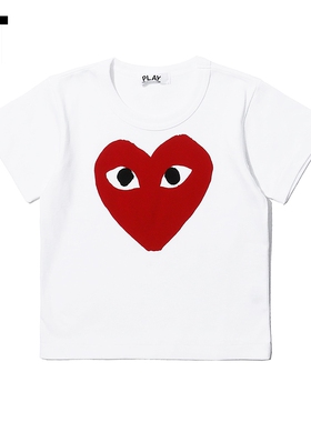 IT CDG PLAY COMME des GARÇONS川久保玲童装短袖T恤爱心图案印