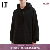 潮流休闲廓形连帽衫 宽松连帽卫衣新款 上衣141P24MQ JUUN.J男装