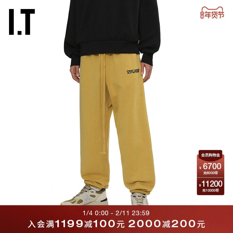IT ESSENTIALS男装束脚卫裤运动裤新款潮流活力宽松长裤308392MQ,男装,卫裤,淘宝优惠券,粉丝福利购,淘宝优惠卷