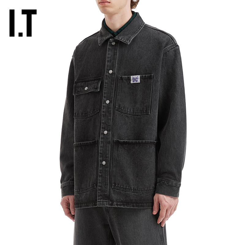 ITNEEDLES翻领牛仔夹克