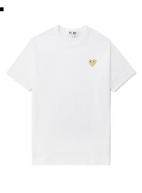 IT CDG PLAY COMME des GARCONS川久保玲情侣爱心logo装饰短袖T恤