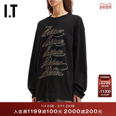 We11Done女装 中长款 长袖 T恤新款 随性街头风廓形上衣768UBKXQ