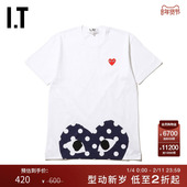 CDG T恤波点爱心装 PLAY des 短袖 COMME GARÇONS川久保玲男装