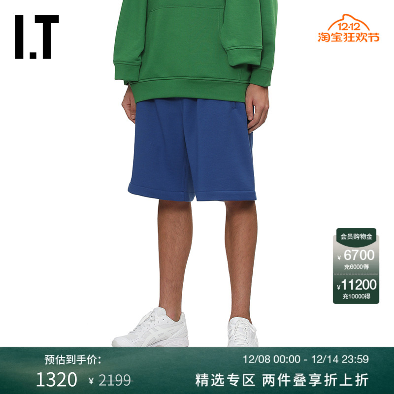 IT宽松纯色运动裤短裤休闲裤