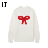 CDG GIRL女蝴蝶结装 COMME des GARCONS 饰宽松针织衫 复古甜美