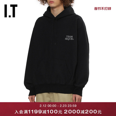 ITSEQUEL宽松连帽卫衣