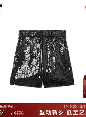 IT JUNYA WATANABE WOMEN女装短裤新款亮片缀饰休闲裤JMP011XM