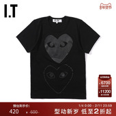 CDG GARÇONS川久保玲女装 PLAY COMME des 短袖 T恤爱心图案印