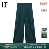 新款 裤 WPF008XM 风长裤 AMIRI女装 时髦摩登纯色宽松工装 阔腿西装