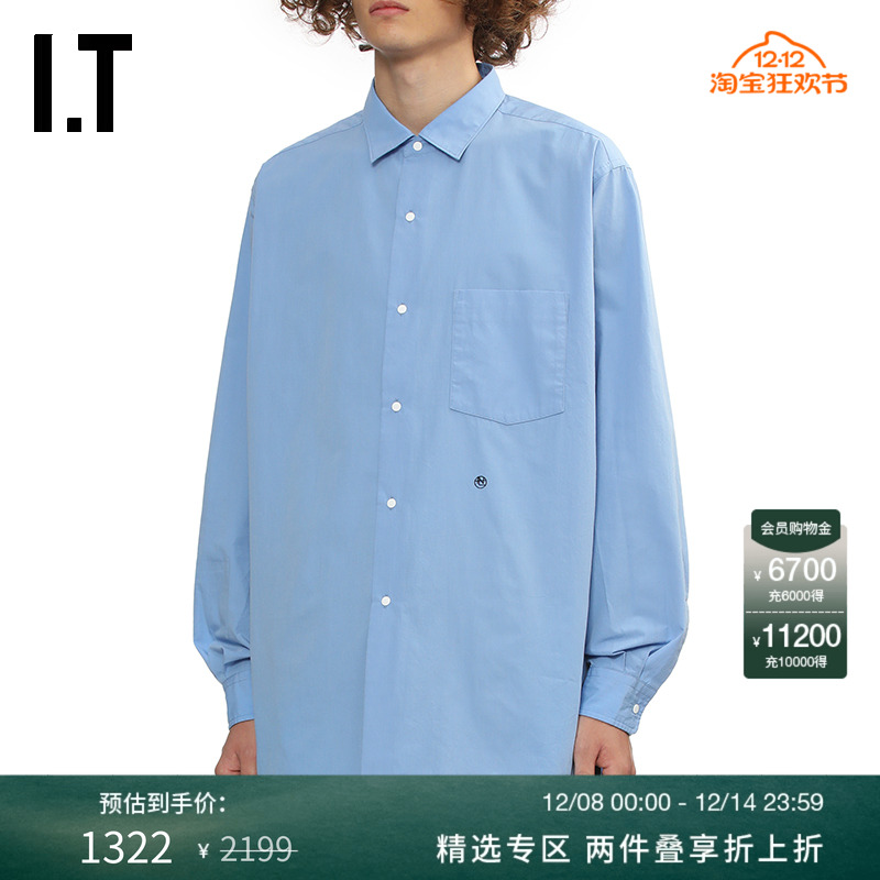 ITnanamica中长款长袖衬衫