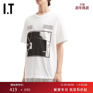 C.E男装 潮流图案印花圆领半袖 宽松短袖 个性 S28T08MP T恤新款