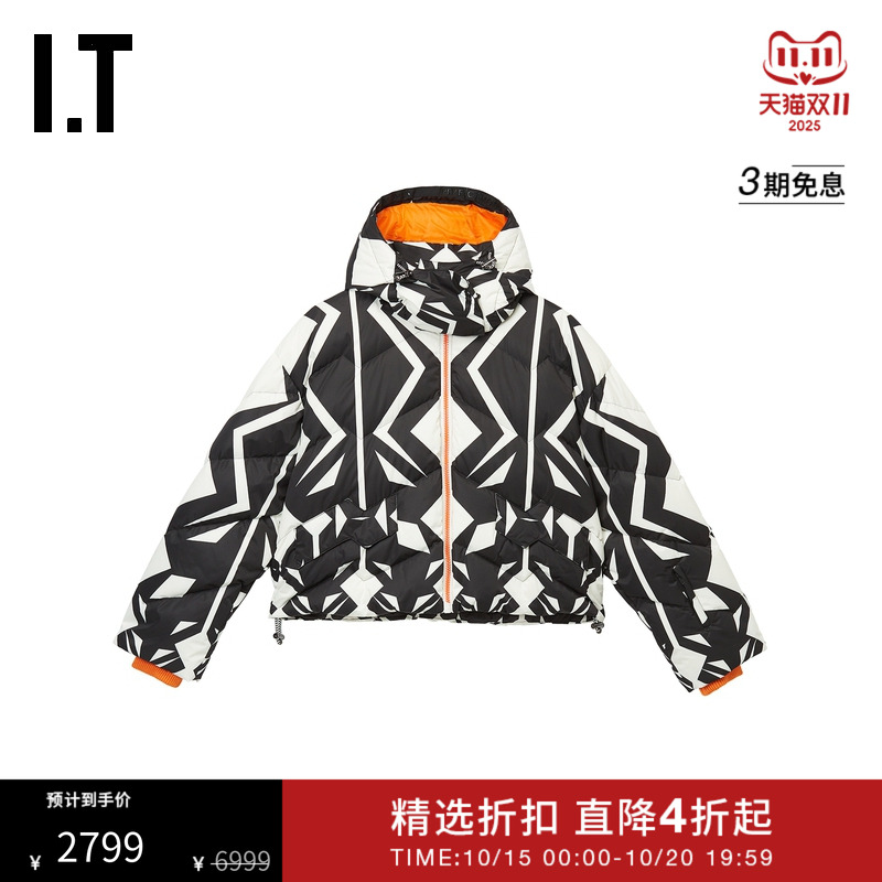 ITPERFECTMOMENT连帽羽绒服