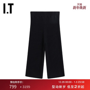 针织短裤 ADAMO女装 新品 时髦紧身罗纹打底裤 0273X 五分裤 ANDREA