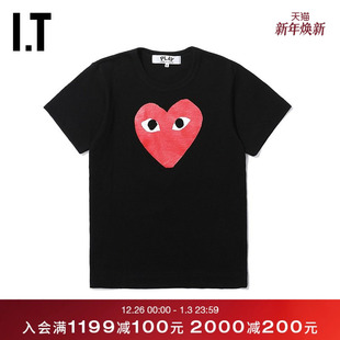 GARÇONS PLAY女装 短袖 新品 des T恤2019秋季 爱心印花11 COMME