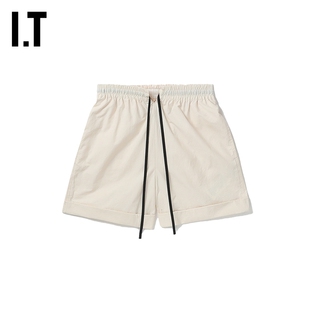 简约日常松紧腰纯色卷边短裤 新品 休闲短裤 2472X Nanushka女装