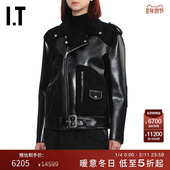 JUNYA WATANABE WOMEN女装 皮革感机车夹克新款 仿皮质拉链外套