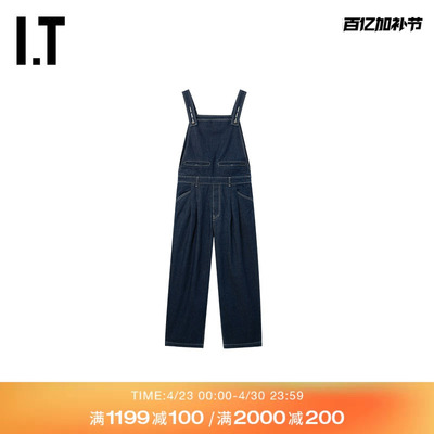 ITADERerror牛仔背带裤长裤