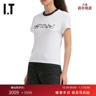 ABLOH™女装 T恤 WHITE 饰圆领短袖 logo装 新款 VIRGIL OFF