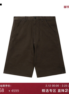 IT CDG COMME des GARCONS SHIRT男装纯色直筒裤短裤简约基础款