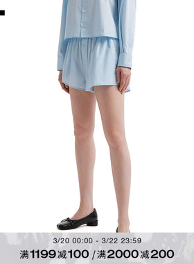 IT MM6 Maison Margiela女装松紧腰短裤新款纯色休闲裤35M501XQ