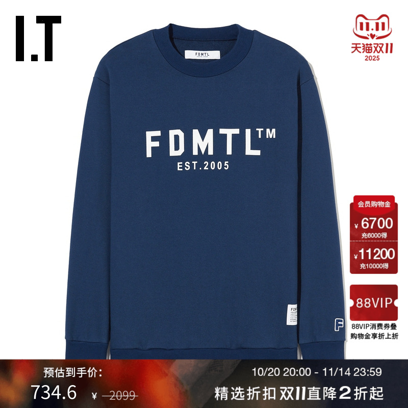 ITFDMTL合身圆领卫衣活力休闲