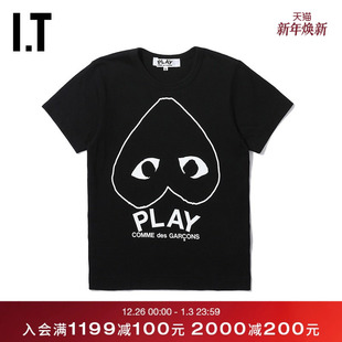 COMME PLAY des GARCONS川久保玲秋女装 T恤休闲 短袖 CDG