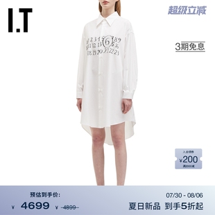 时尚 Margiela女装 连衣裙新款 裙 通勤前短后长衬衫 MM6 Maison