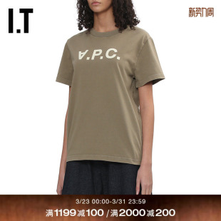 简约基础款 T恤新款 圆领短袖 logo植绒内搭COH384XQ A.P.C.女装