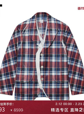 IT CDG COMME des GARCONS SHIRT男装格纹西装夹克复古设计感外套