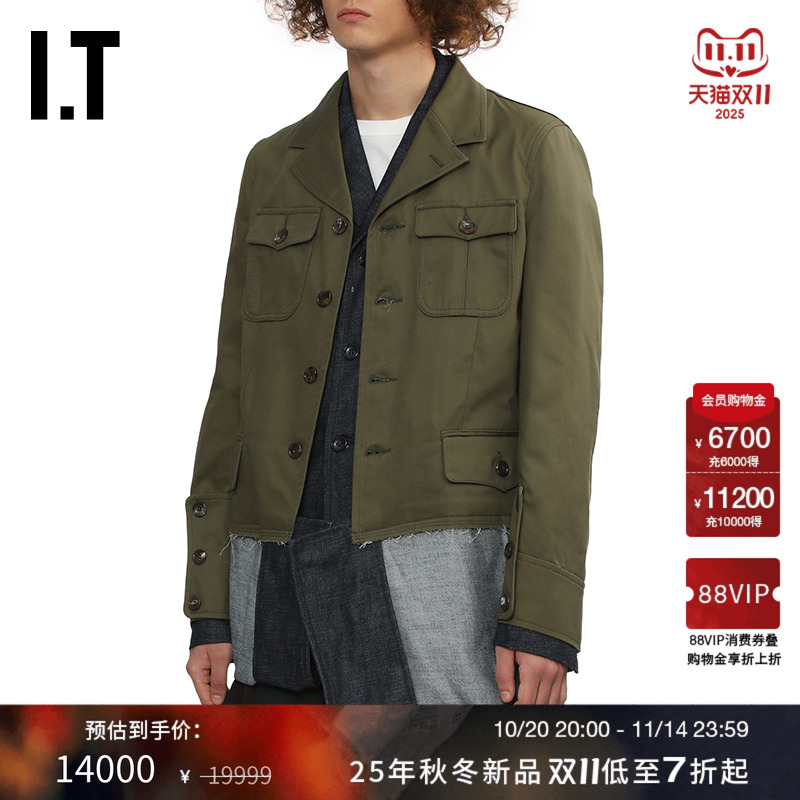 IT假两件叠层工装西装