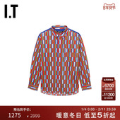 时髦复古 des CDG DEUX男装 COMME HOMME 衬衫 GARCONS 拼色长袖