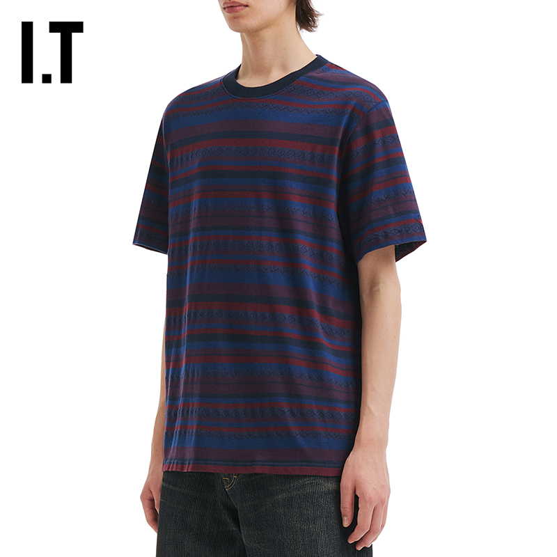 ITNOAH条纹短袖T恤潮流活力