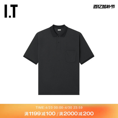 ITnanamica纯色短袖polo衫
