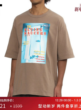 IT kolor男装宽松短袖T恤新款个性潮流图像印花圆领半袖T06204MP