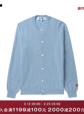 IT CDG PLAY COMME des GARÇONS川久保玲女装纯色针织开衫羊毛衫