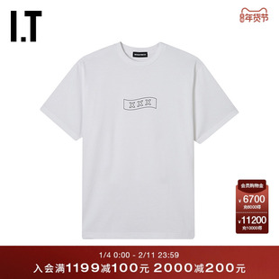 IT GOD SELECTION XXX男装圆领短袖T恤新款简约清爽半袖26ST01MQ
