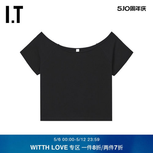 ITWITTHLOVE大圆领短袖T恤