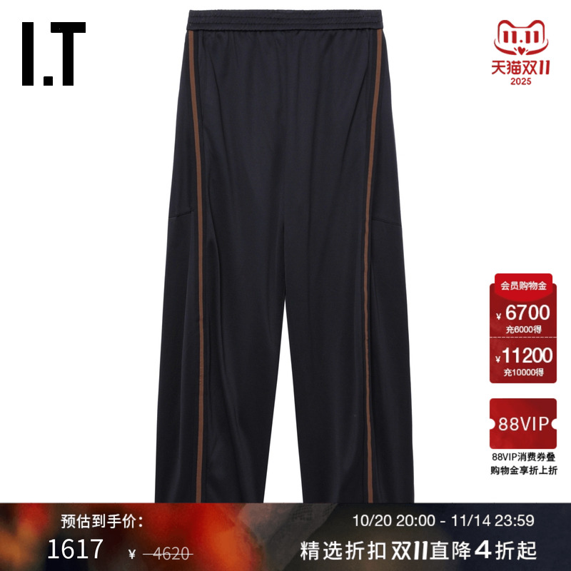 ITTibi宽松直筒裤长裤