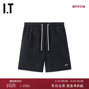 IT DESCENDANT男装宽松短裤休闲裤新款舒适基础款直筒裤SPXM01MM