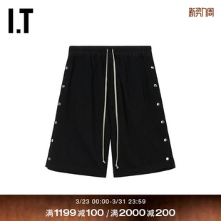 运动裤 新款 排扣装 休闲裤 宽松短裤 饰卫裤 1F4373MQ DRKSHDW男装
